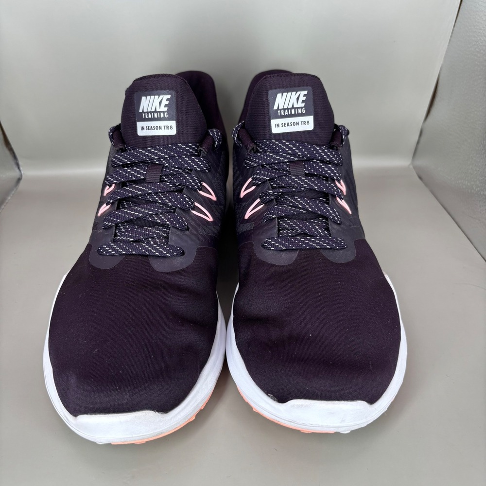 Nike In Season TR 8 Womens Training Shoes Burgundy Black AA7773-601 Size 10 - Picture 2 of 6